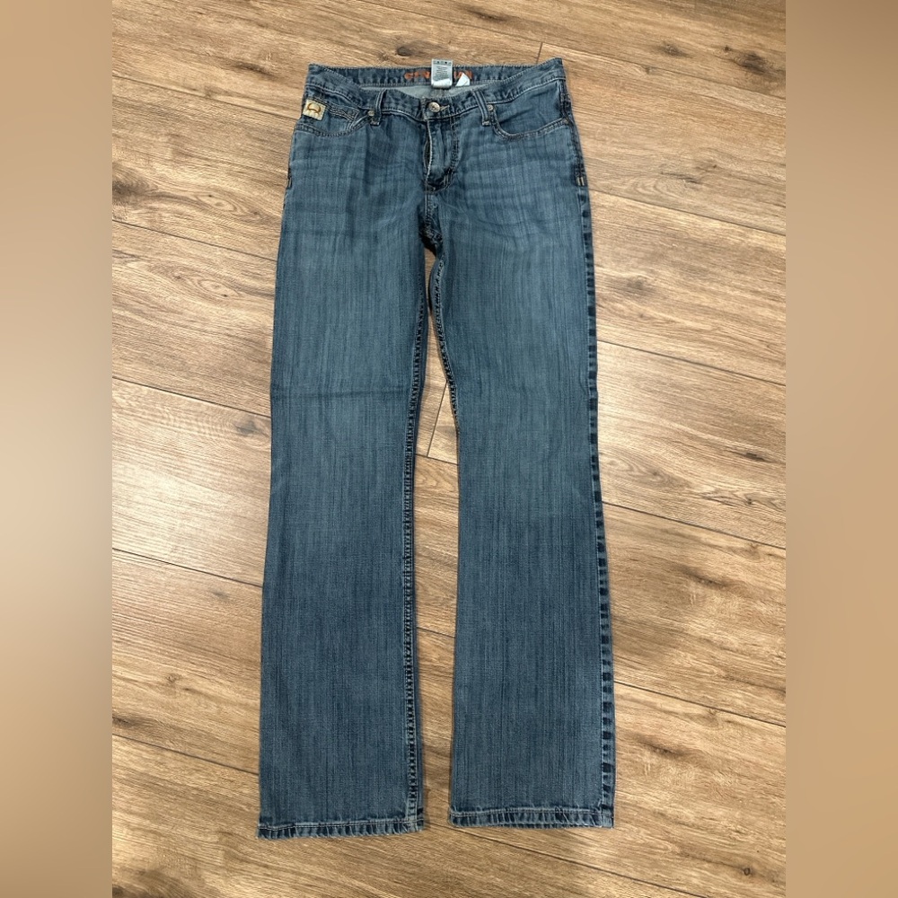 Cinch IAN Men’s 32x34 Medium Wash Straight Leg Jeans Western Cowboy Distressed